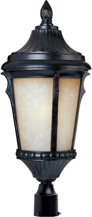 Foto para 18W Odessa EE 1-Light Outdoor Pole/Post Lantern ES Latte Glass GU24 Fluorescent 