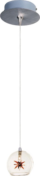 Foto para 20W Starburst 1-Light RapidJack Pendant and Canopy Clear/Amber 12V G4 Xenon (OA HT 7.25"-126.25") (CAN 5.75"x1.25")