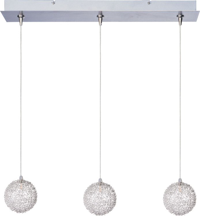 Foto para 20W Starburst 3-Light RapidJack Pendant and Canopy Mesh 12V G4 Xenon (OA HT 6"-126.25") (CAN 24.25"x4.25"x1.25")