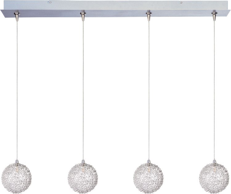 Foto para 20W Starburst 4-Light RapidJack Pendant and Canopy Mesh 12V G4 Xenon (OA HT 7.25"-127.25") (CAN 34.5"x4.5"x2.25")