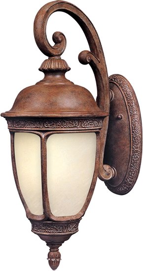 Foto para 26W Knob Hill EE 1-Light Outdoor Wall Lantern SE Snow Flake Glass GU24 Fluorescent 10"x24.5" 