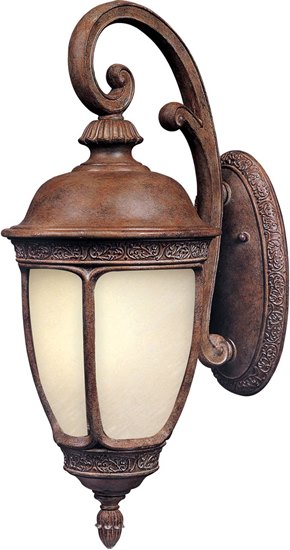 Picture of 26W Knob Hill EE 1-Light Outdoor Wall Lantern SE Snow Flake Glass GU24 Fluorescent 13"x33" 