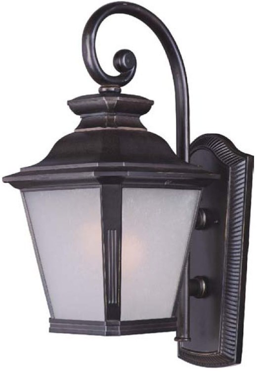 Foto para 26W Knoxville EE 1-Light Outdoor Wall Lantern BZ Frosted Seedy GU24 