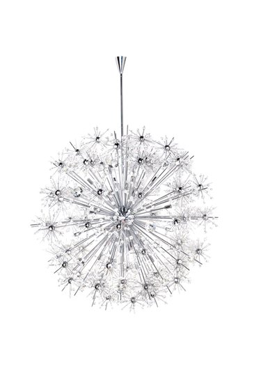 Picture of 35W Starfire 40-Light Chandelier PC Beveled Crystal G9 Xenon (OA HT 100")38" Chain