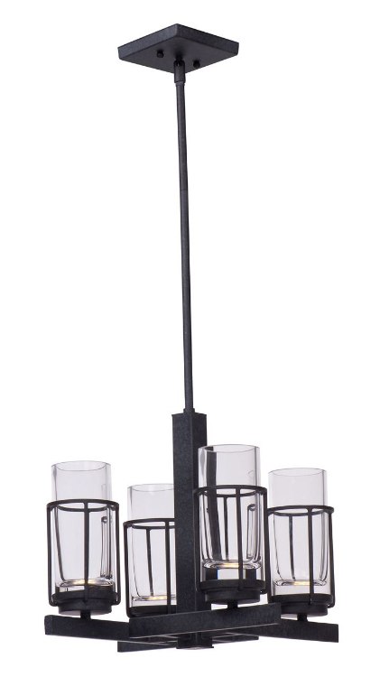 Foto para 4.5+2.8W Fusion 5-Light LED Chandelier AR Clear (OA HT 57")