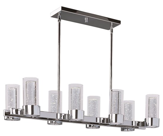 Picture of 4.5W Sync 8-Light LED Linear Chandelier PC Clear (OA HT 64.5")