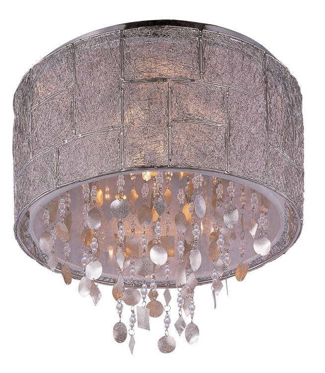 Foto para 40W Allure 5-Light Flush Mount PN Fabric G9 Xenon 