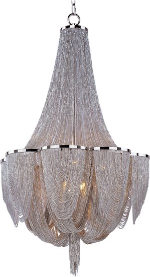 Picture of 40W Chantilly 10-Light Chandelier PN Metal G9 Xenon (CAN 6"x3")36" Chain