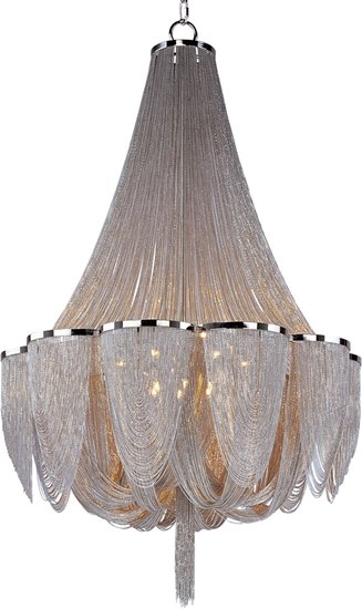 Picture of 40W Chantilly 14-Light Chandelier PN Metal G9 Xenon 34"x55" (CAN 6"x3")72" Chain