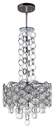 Picture of 40W Cirque 6-Light Pendant PC Beveled Crystal G9 Xenon (OA HT 56")