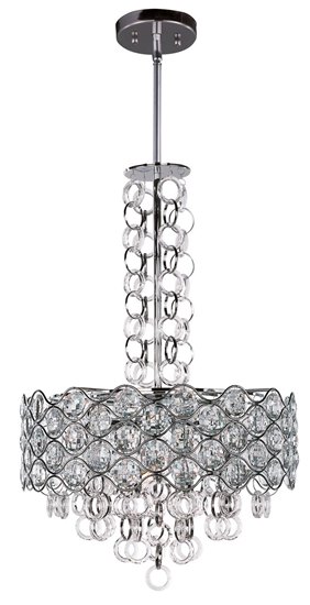 Picture of 40W Cirque 8-Light Pendant PC Beveled Crystal G9 Xenon (OA HT 58.5")