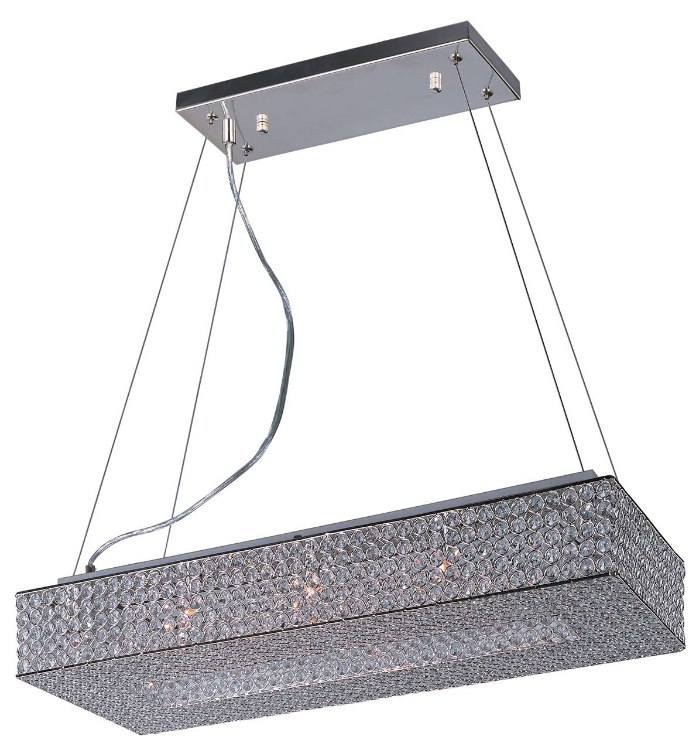 Foto para 40W Glimmer 10-Light Chandelier PS Beveled Crystal G9 Xenon 