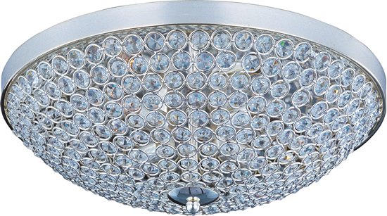 Picture of 40W Glimmer 4-Light Flush Mount PS Beveled Crystal Glass G9 Xenon 