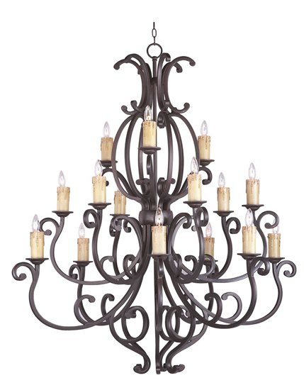 Picture of 40W Richmond 15-Light Chandelier CU CA Incandescent 72" Chain