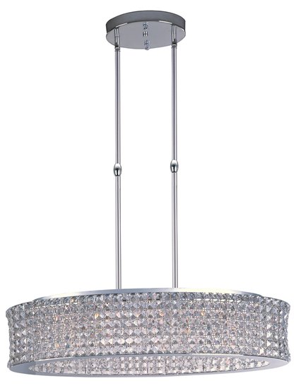 Picture of 40W Vision 15-Light Pendant PC Beveled Crystal G9 Xenon (OA HT 54")