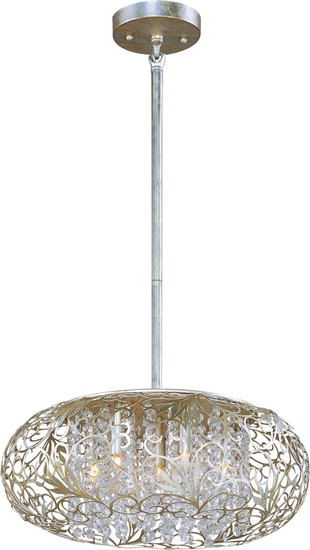 Picture of 50W Arabesque 7-Light Pendant GS Beveled Crystal Glass G9 Frost Xenon (OA HT 52") (CAN 6"x0.75")