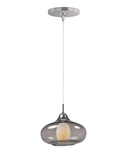 Picture of 50W Graduating 1-Light RapidJack Pendant and Canopy PC Graduating Smoke Glass 12V GY6.35 T4 Xenon (OA HT 9.25"-129.25") (CAN 4.25"x1.25")