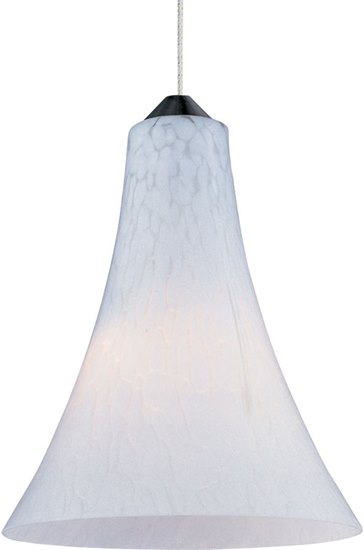 Picture of 50W Leopard 1-Light RapidJack Pendant SN White Leopard Glass 12V GY6.35 T4 Xenon 