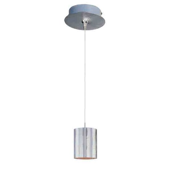 Foto para 50W Silver Plate 1-Light RapidJack Pendant and Canopy SN Glass 12V GY6.35 T4 Xenon (OA HT 8.5"-127.5") (CAN 5.75"x1.25")