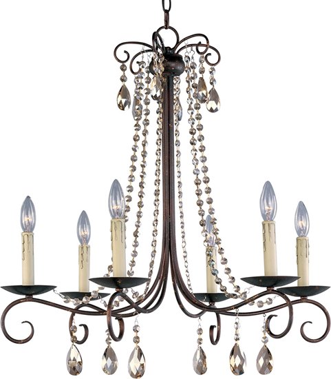 Foto para 60W Adriana 6-Light Chandelier UR CA Incandescent 36" Chain