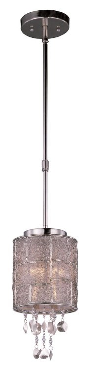 Foto para 60W Allure 1-Light Mini Pendant PN Fabric G9 Xenon (OA HT 58")