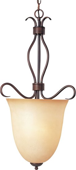 Picture of 60W Basix 2-Light Entry Foyer Pendant OI Wilshire Glass CA Incandescent 36" Chain