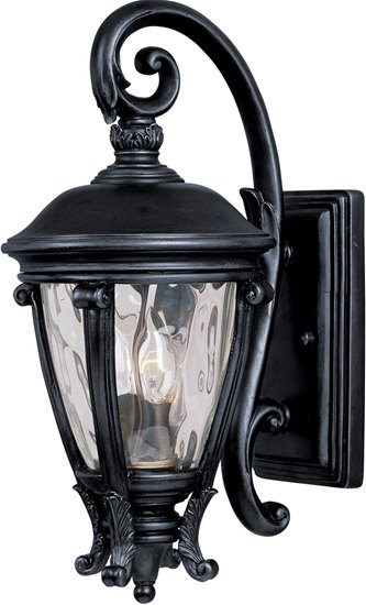 Picture of 60W Camden VX 2-Light Outdoor Wall Lantern BK Water Glass Glass CA Incandescent 