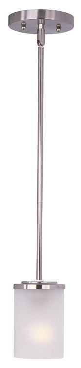 Foto para 60W Corona 1-Light Mini Pendant SN Frosted MB (OA HT 50.5")