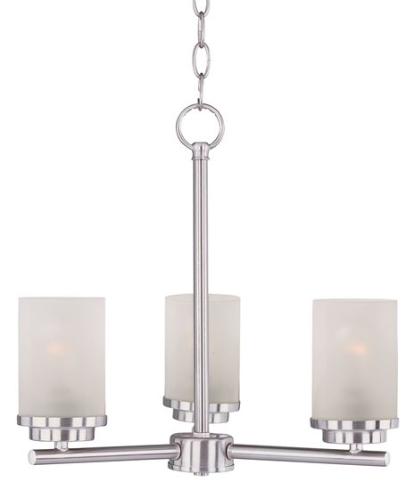 Picture of 60W Corona 3-Light Chandelier SN Frosted MB 