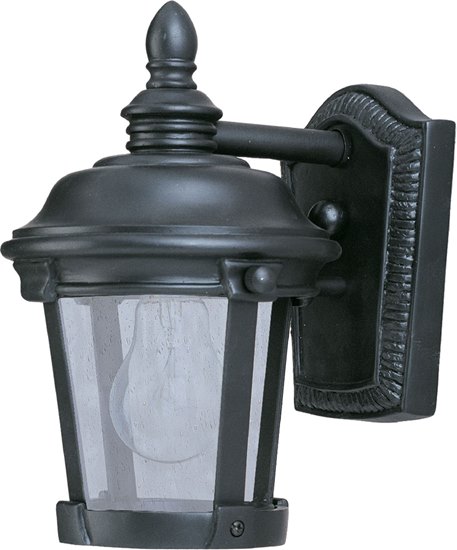 Foto para 60W Dover VX 1-Light Outdoor Wall Lantern BZ Seedy Glass MB Incandescent 