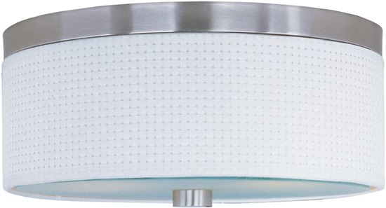 Picture of 60W Elements 2-Light Flush Mount SN Vinyl MB Incandescent 