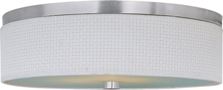 Foto para 60W Elements 3-Light Flush Mount SN Vinyl MB Incandescent 