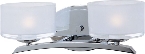 Picture of 60W Elle 2-Light Bath Vanity PC Frosted Glass G9 Frost Xenon 