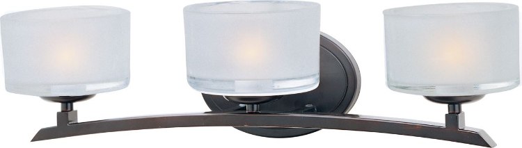 Foto para 60W Elle 3-Light Bath Vanity OI Frosted Glass G9 Frost Xenon 