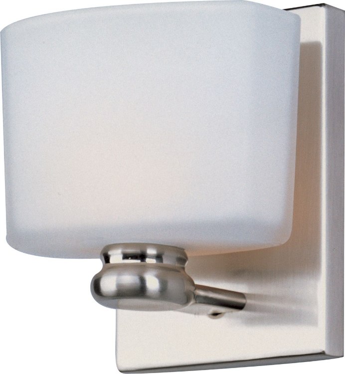 Foto para 60W Essence 1-Light Bath Vanity SN Satin White Glass G9 Frost Xenon 