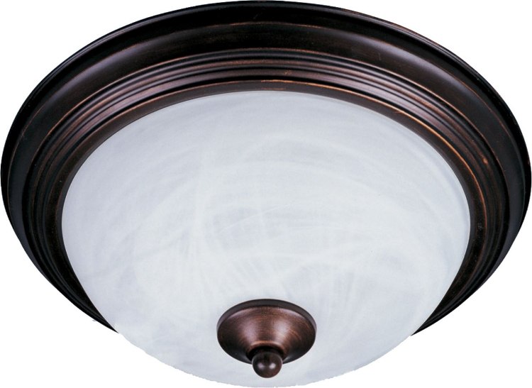 Picture of 60W Essentials - 584x-Flush Mount OI 2-lights Marble Glass MB Incandescent 11.5"x6" 