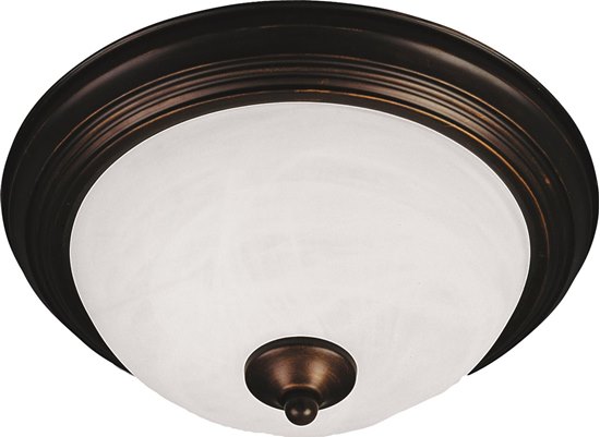 Picture of 60W Essentials - 584x-Flush Mount OI 3-lights Marble Glass MB Incandescent 