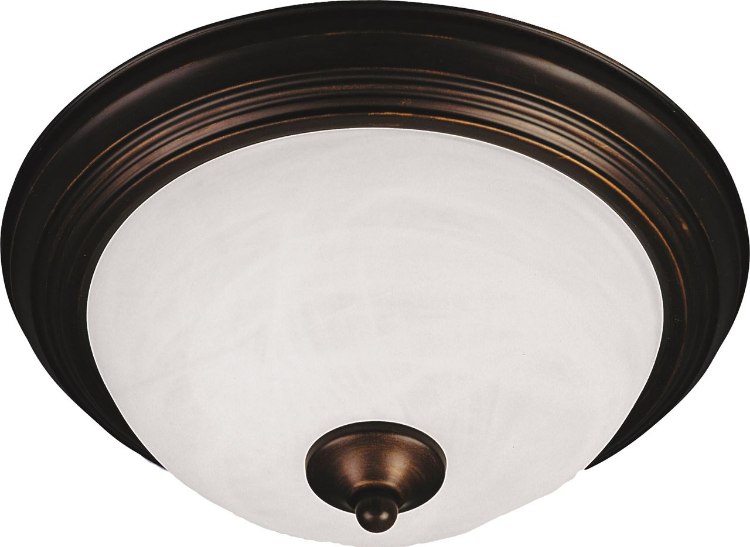 Foto para 60W Essentials - 584x-Flush Mount OI 3-lights Marble Glass MB Incandescent 
