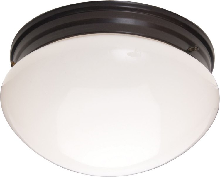 Foto para 60W Essentials - 588x-Flush Mount OI 2-lights White Glass MB Incandescent 8-Min