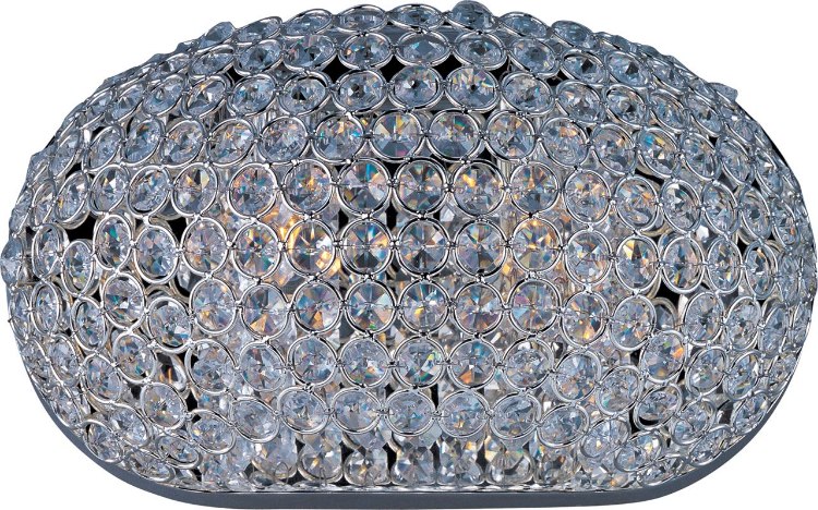 Foto para 60W Glimmer 2-Light Wall Sconce PS Beveled Crystal Glass G9 Xenon 