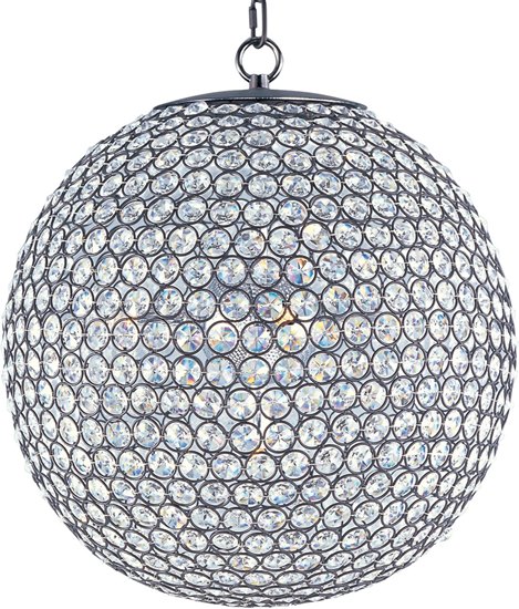 Picture of 60W Glimmer 5-Light Chandelier BZ Beveled Crystal Glass G9 Xenon 36" Chain