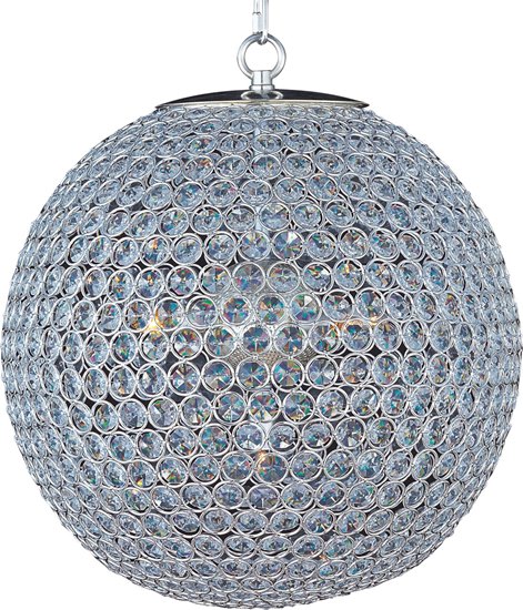 Picture of 60W Glimmer 5-Light Chandelier PS Beveled Crystal Glass G9 Xenon 36" Chain