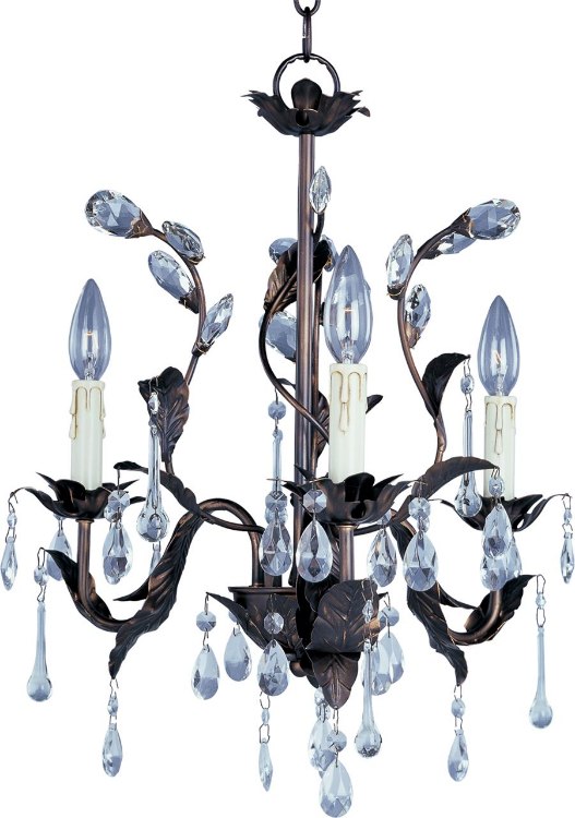 Foto para 60W Grove 3-Light Chandelier OI CA Incandescent 18"x19.5" 36" Chain