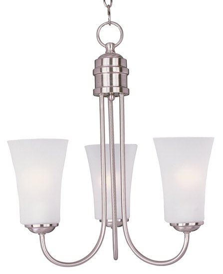 Picture of 60W Logan 3-Light Chandelier SN Frosted MB 