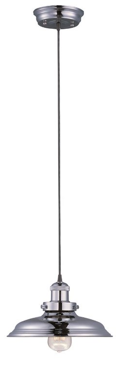 Picture of 60W Mini Hi-Bay 1-Light Pendant PN Metal MB Incandescent 11"x6.75" (OA HT 65.75")