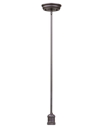 Picture of 60W Mini Hi-Bay 1-Light Pendant Stem Hung BZ MB Incandescent 5"x2.75" (OA HT 47") 10-Min