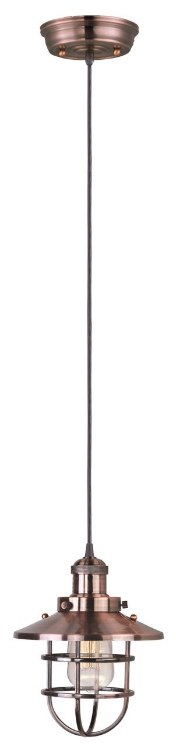 Foto para 60W Mini Hi-Bay 1-Light Pendant W/Bulb ACP MB (OA HT 72.25")