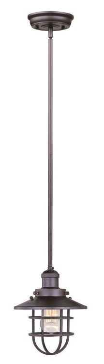 Picture of 60W Mini Hi-Bay 1-Light Pendant W/Bulb BZ MB (OA HT 56.5")