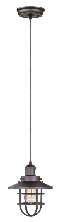 Picture of 60W Mini Hi-Bay 1-Light Pendant W/Bulb BZ MB (OA HT 72.25")