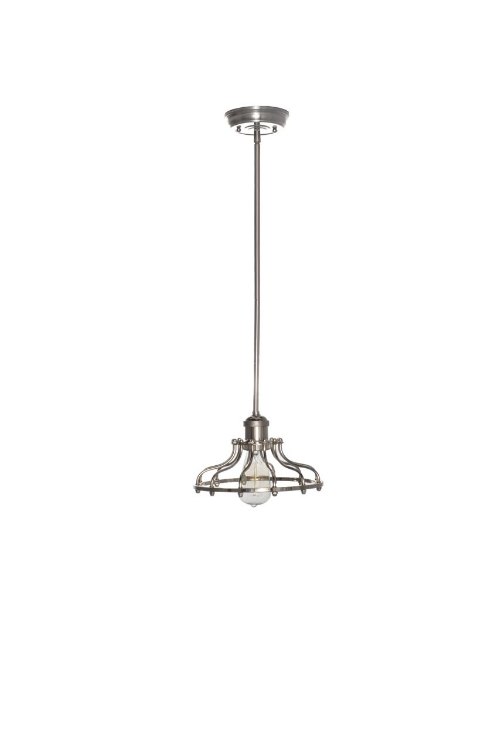 Foto para 60W Mini Hi-Bay 1-Light Pendant W/Bulb PN Metal MB Incandescent 10"x5.75" (OA HT 50")